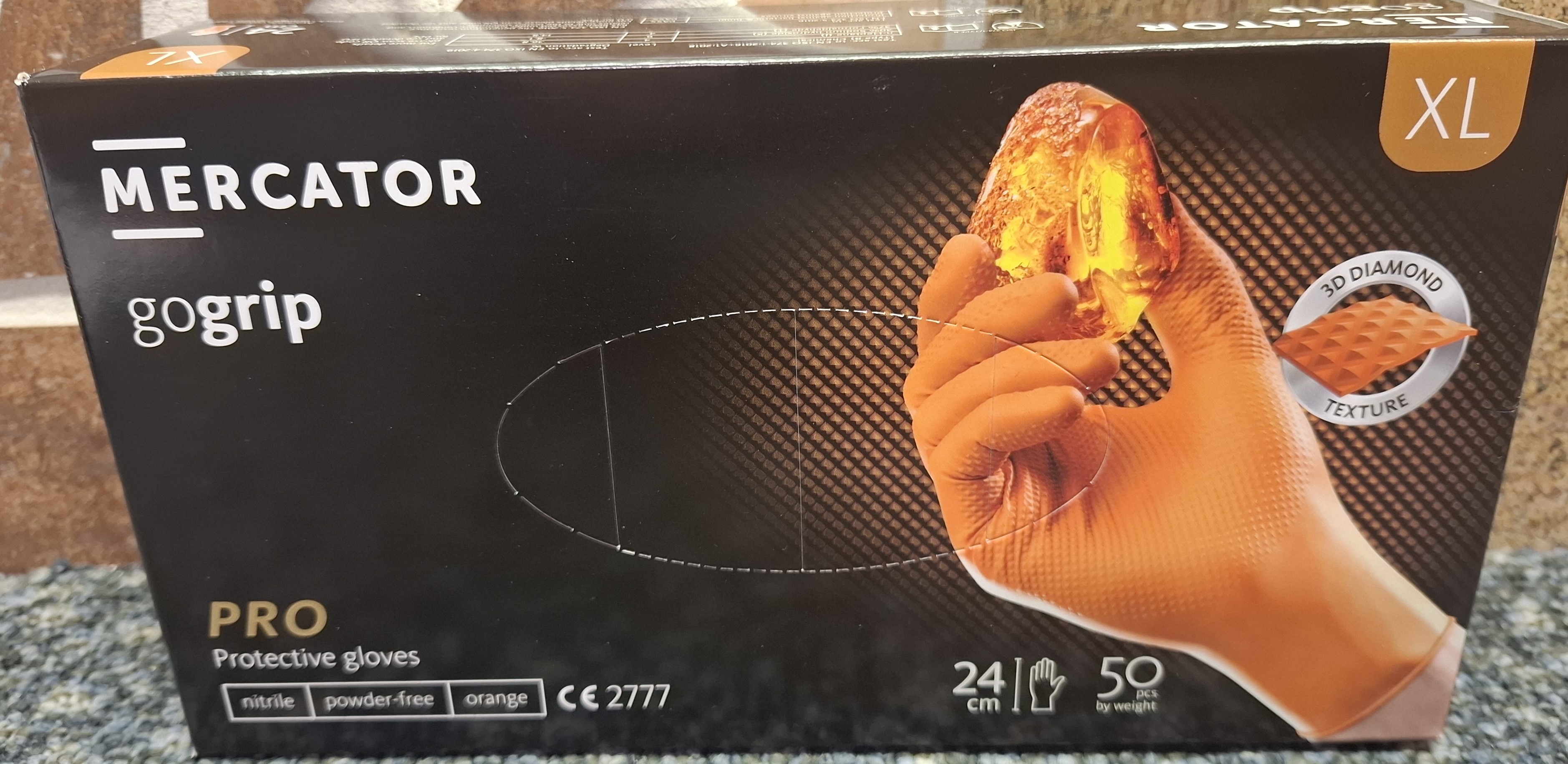 Mercator Go grip pirštinės XL dydis 50 vnt