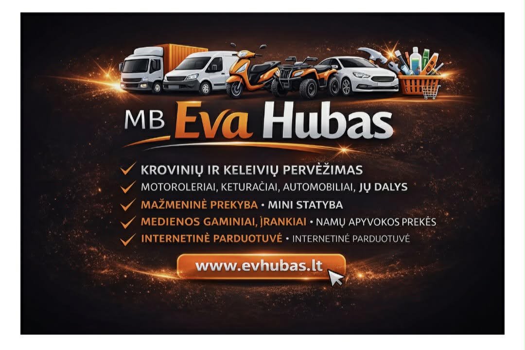 Mūsų e-shopas sukurtas tam, kad apsipirkimas būtų paprastas ir malonus. Siūlome patikimas prekes, aiškią informaciją ir draugišką aptarnavimą. Prekes jums pristatysime per 1-3 darbo dienas.